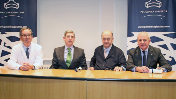 imagen de izq a desc: Dr.Joaquín Fuentes, Dr.Juan Zaballos, Dr. Ignacio Gallo y Dr. Ander Letamendía