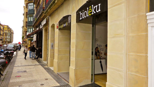 BioLeku supermercado ecológico Donostia San Sebastián. Calle Aldamar nº 16