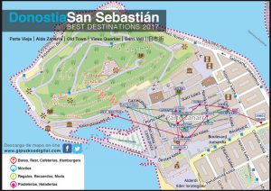 Donostia San Sebastián plano Parte Vieja Best Destinations 2017