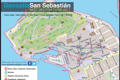 Donostia San Sebastián plano Parte Vieja Best Destinations 2017