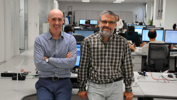 Maxwind Technology, Unai Elosegui (socio y director de Hispavista), junto con Igor Egaña.